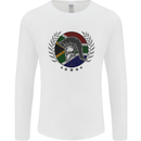 South Africa Bodybuilding Gym Training African Mens Long Sleeve T-Shirt White