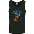 Space Camp Funny Astronaut Camping Mens Vest Tank Top Black