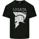 Sparta Helmet Bodybuilding Training Gym Mens Cotton T-Shirt Tee Top Black
