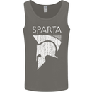 Sparta Helmet Bodybuilding Training Gym Mens Vest Tank Top Charcoal