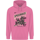 Speedrace Motorcycle Side Car Motorbike Mens 80% Cotton Hoodie Azelea