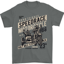 Speedrace Motorcycle Side Car Motorbike Mens T-Shirt 100% Cotton Charcoal