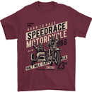 Speedrace Motorcycle Side Car Motorbike Mens T-Shirt 100% Cotton Maroon