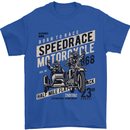 Speedrace Motorcycle Side Car Motorbike Mens T-Shirt 100% Cotton Royal Blue