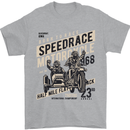 Speedrace Motorcycle Side Car Motorbike Mens T-Shirt 100% Cotton Sports Grey