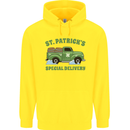 St Patricks Beer Delivery Funny Alcohol Guiness Childrens Kids Hoodie Yellow