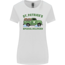 St Patricks Beer Delivery Funny Alcohol Guiness Womens Wider Cut T-Shirt White