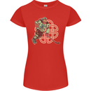 St Patricks Day Ice Hockey Womens Petite Cut T-Shirt