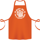 St Patricks Day Kiss Me Im a Little Bit Irish Cotton Apron 100% Organic Orange