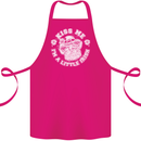 St Patricks Day Kiss Me Im a Little Bit Irish Cotton Apron 100% Organic Pink