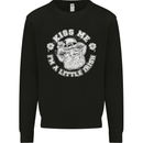St Patricks Day Kiss Me Im a Little Bit Irish Kids Sweatshirt Jumper Black
