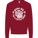 St Patricks Day Kiss Me Im a Little Bit Irish Kids Sweatshirt Jumper Red