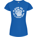 St Patricks Day Kiss Me Im a Little Bit Irish Womens Petite Cut T-Shirt Royal Blue