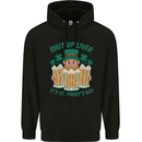 St Patricks Day Shut Up Liver Funny Beer Alcohol Childrens Kids Hoodie Black
