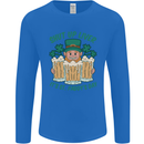 St Patricks Day Shut Up Liver Funny Beer Alcohol Mens Long Sleeve T-Shirt Royal Blue