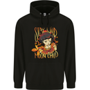 Stay Wild Moon Child Cancer Star Sign Zodiac Mens 80% Cotton Hoodie Black