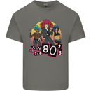 Stay in the 80s Cheesy Retro Culture Music Mens Cotton T-Shirt Tee Top Charcoal