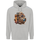 Steampunk Camera Photographer Photography Mens 80% Cotton Hoodie Sports Grey
