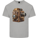 Steampunk Camera Photography Photographer Kids T-Shirt Childrens Sports Grey