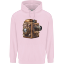 Steampunk Camera Photography Photographer Mens 80% Cotton Hoodie Light Pink