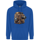 Steampunk Camera Photography Photographer Mens 80% Cotton Hoodie Royal Blue