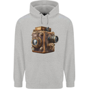 Steampunk Camera Photography Photographer Mens 80% Cotton Hoodie Sports Grey