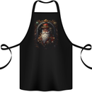 Steampunk Santa Claus Xmas Christmas Cotton Apron 100% Organic Black