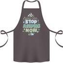 Stop Asking Now New Baby Pregnancy Pregnant Cotton Apron 100% Organic Dark Grey