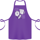 Storage Father Flash Drive CD ROM Floppy Cotton Apron 100% Organic Purple