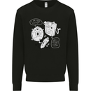 Storage Father Flash Drive CD ROM Floppy Kids Sweatshirt Jumper Black