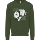 Storage Father Flash Drive CD ROM Floppy Kids Sweatshirt Jumper Forest Green