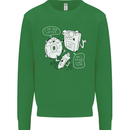 Storage Father Flash Drive CD ROM Floppy Kids Sweatshirt Jumper Irish Green