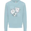 Storage Father Flash Drive CD ROM Floppy Kids Sweatshirt Jumper Light Blue