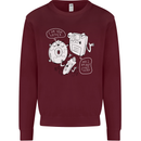 Storage Father Flash Drive CD ROM Floppy Kids Sweatshirt Jumper Maroon
