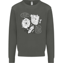 Storage Father Flash Drive CD ROM Floppy Kids Sweatshirt Jumper Storm Grey