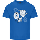 Storage Father Flash Drive CD ROM Floppy Kids T-Shirt Childrens Royal Blue