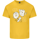 Storage Father Flash Drive CD ROM Floppy Kids T-Shirt Childrens Yellow