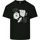 Storage Father Flash Drive CD ROM Floppy Mens Cotton T-Shirt Tee Top Black