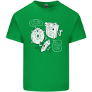 Storage Father Flash Drive CD ROM Floppy Mens Cotton T-Shirt Tee Top Irish Green
