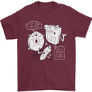 Storage Father Flash Drive CD ROM Floppy Mens T-Shirt 100% Cotton Maroon