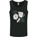 Storage Father Flash Drive CD ROM Floppy Mens Vest Tank Top Black