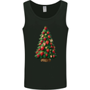 Strawberry Christmas Tree Xmas Mens Vest Tank Top Black