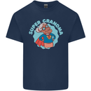 Super Grandma Funny Grandparents Day Kids T-Shirt Childrens Navy Blue