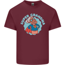 Super Grandma Funny Grandparents Day Mens Cotton T-Shirt Tee Top Maroon
