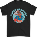 Super Grandma Funny Grandparents Day Mens T-Shirt 100% Cotton Black