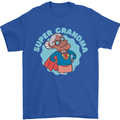Super Grandma Funny Grandparents Day Mens T-Shirt 100% Cotton Royal Blue