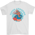 Super Grandma Funny Grandparents Day Mens T-Shirt 100% Cotton White