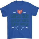 Super Mum Wife Nurse Mothers Day Gift Mens T-Shirt 100% Cotton Royal Blue
