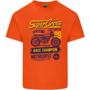 Supercross MotoX Dirt Bike Motocross Mens Cotton T-Shirt Tee Top Orange