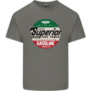 Superior Gasoline Biker Motorcycle Motorbike Mens Cotton T-Shirt Tee Top Charcoal